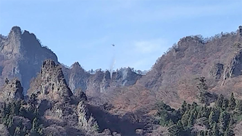 妙義山における火災について（12/8発生3）（公式インスタグラム）